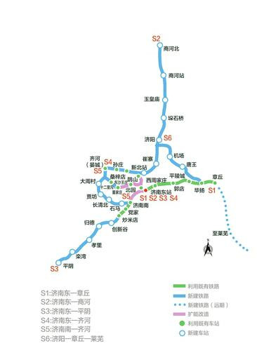 济南6条S线市域铁路规划公布 新北站有望建在济阳县